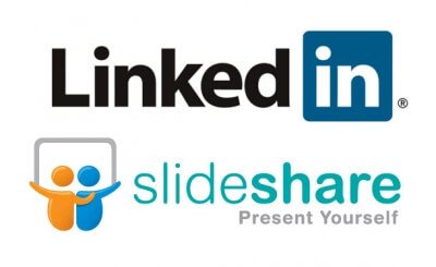 linked and slideshare logos.