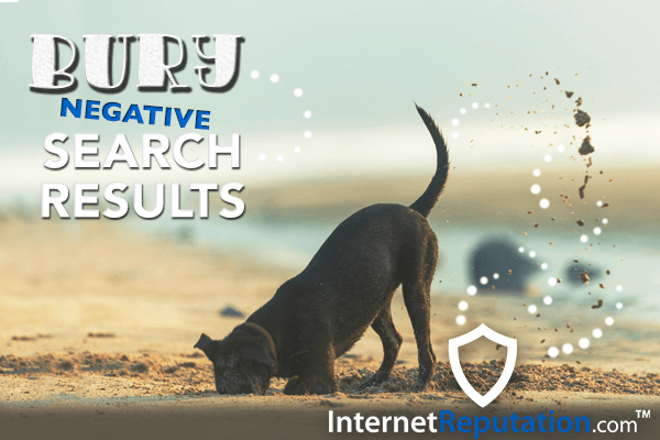 How to bury or push down negative google search results