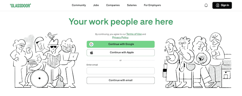 A screenshot of a computer application, possibly illustrating steps on how to delete a Glassdoor review.